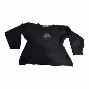 Vintage Angora (70%) Fluffy Warm Luxe Sweater Asymmetric Design Excellent Shape